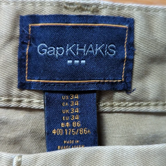 Gap men's khaki shorts size 34 - Picture 2 of 6